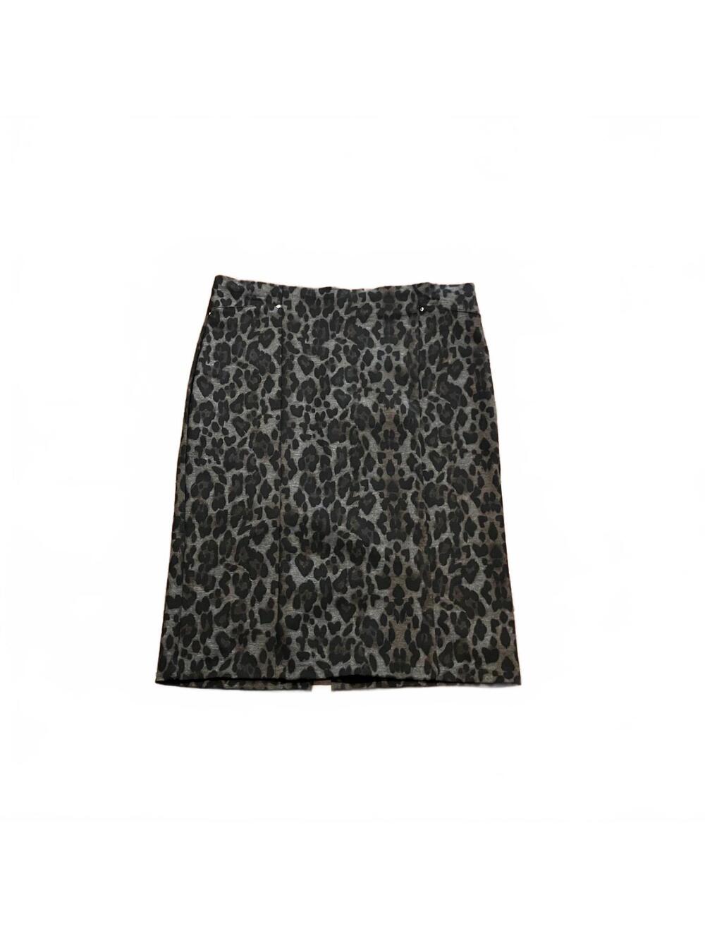89th + Madison Women's Leopard Print Pencil Skirt Edgy Grunge 2000's Chic Medium